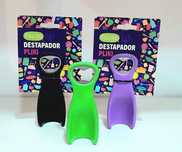 Destapador plástico colores borde metal